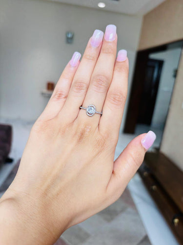 925 Silver Oval Ring